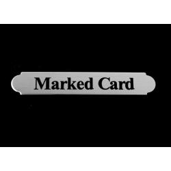 Silver engraved adhesive back nameplate.