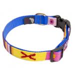 Large adjustable A Tail We Could Wag woven fabric side release dog collar. Many colors to choose from.