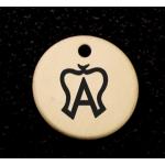 Brass or silver horse bridle charm with engraved horse breed logo of your choice. Breed Logo Charm