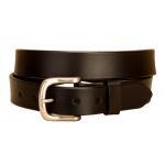 English Bridle Leather Belt with Square Buckle - Equestrian
