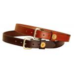 Genuine Shot Shell Leather Belt - Equestrian