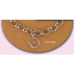 Horseshoe Bracelet with a antiqued cable chain. Adjustable equestrian horse jewelry fashion bracelet.