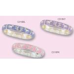 Purple cantering horse stretch bangle equestrian jewelry bracelet.