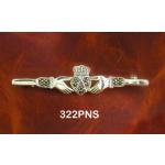 Celtic sterling silver horse inspired pin. Equestrian jewelry pin that features a Celtic bar design.