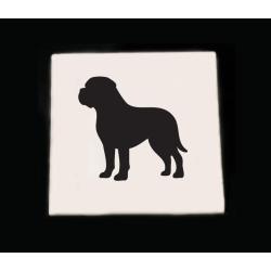Personalized dog trivet with your choice of a dog design and custom engraved text. Dog Trivet