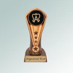 Custom engraved horse show award cobra horse breed trophy with your choice of personalized text and horse breed logo. 25+ horse breed logos to choose from.