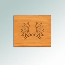 Custom engraved bamboo horse breed coaster set with your choice of horse breed logo and personalized text. 25+ horse breed logos to choose from.