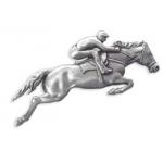Jumping Horse Magnet - Pewter