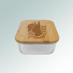 Personalized doberman food storage container with your choice of doberman design and engraved text. 25+ Doberman designs to choose from.