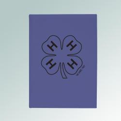 Personalized 4-H sketchbook with your choice of 4-H logo and custom engraved text. 6+ 4-H logos to choose from.