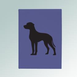 Personalized dog breed sketchbook with your choice of dog breed design and custom engraved text. 100+ dog breeds to choose from.