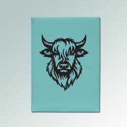 Custom engraved leatherette farm animal sketchbook with your choice of farm animal design and personalized text. 100+ farm animal designs to choose from.