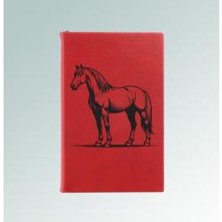 Personalized horse journal with your choice of horse design and custom engraved text. 145+ horse designs to choose from.