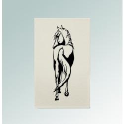 Custom engraved leatherette horse silhouette journal with horse silhouette and custom text. 85+ horse silhouettes to choose from.