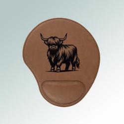 Custom leatherette farm animal mouse pad with personalized text and a farm animal design. 100+ farm animal designs to choose from.
