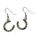 Horseshoe Pewter Earrings