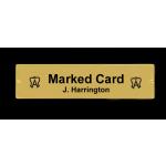 Engraved brass stall nameplate for your horses' stall door.