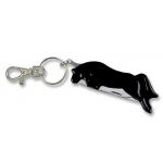 Jumping Horse Key Chain with Hoof Pick and Knife.
