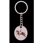 Keychain with Dressage horse design.