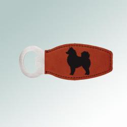 Personalized magnetic dog breed bottle opener with the dog breed design and custom engraved text of your choice. 100+ dog breeds to choose from.