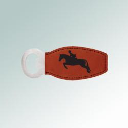 Personalized magnetic horse silhouette bottle opener with a horse silhouette and custom engraved text of your choice. 85+ horse silhouettes to choose from.