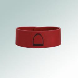 Engraved English stirrup leatherette Bracelet bracelet with your choice of D-Bit. Equestrian Jewelry
