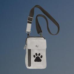 Personalized urban crossbody bag with your choice of dog design and custom engraved text. Crossbody Dog Bag