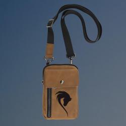 Personalized crossbody bag with your choice of horse silhouette and custom engraved text.