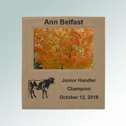 Leatherette Farm Animal Photo Frame Plaque