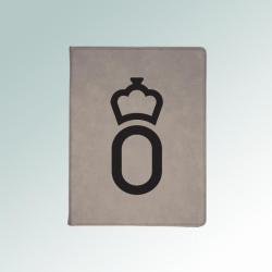 Personalized leatherette horse breed portfolio with custom engraved horse breed logo and text. 25+ horse breed logos to choose from.