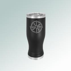 Custom engraved horse breed beer tumbler with engraved horse breed logo and personalized text. 25+ horse breed logos to choose from.