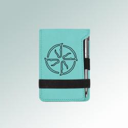 Custom engraved mini horse breed notepad and pen with a horse breed logo and personalized text. 25+ horse breed logos to choose from.
