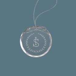 Personalized engraved Christmas horse breed ornament / sun catcher with text and horse breed logo of your choice. 25+ horse breed logos to choose from.