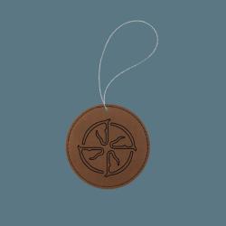 Custom engraved leatherette horse breed ornament with custom text and a horse breed logo of your choice. 25+ horse breed logos to choose from.