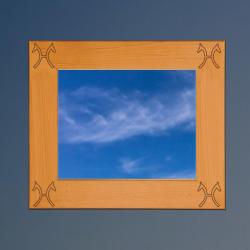 Personalized wood horse breed  picture frame with your choice horse breed logo and engraved text. 25+ horse breed logos to choose from.