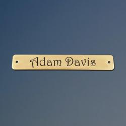 Engraved brass or silver horse saddle nameplate. This Saddle plate comes with either an ornamental end or round end. Horse Saddle Plate