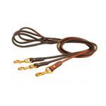 Rolled leather dog leash from Tory Leather.