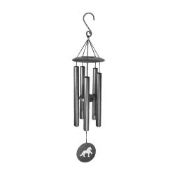 Personalized horse breed logo wind chimes with your choice of engraved text and horse breed logo.