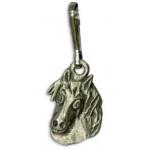 Pony Head Zipper Pull - Pewter