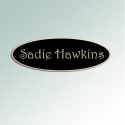 Black Brass Tack Trunk Plate | Tack Trunk Nameplate