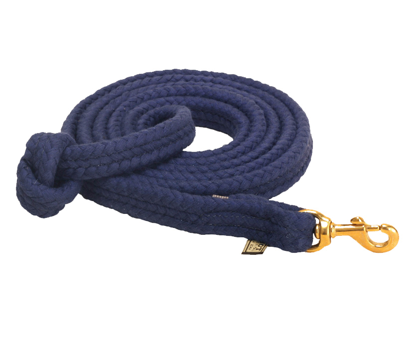 Flat braided cotton horse lead with the multiple colors to choose from. Tory Leather