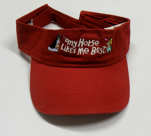 Jared Lee's My Horse Likes Me Best Red Visor